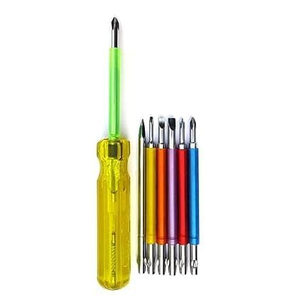 Multicolor Insulated Screwdriver Set of 6 + 1 Poker + 1 Tester | Heavy Duty