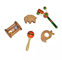 Wooden Baby Rattle – 1 Animal
