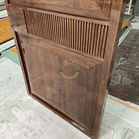 72mm Designer Flush Door with HDHMR & Veneer Finish – PU Polish