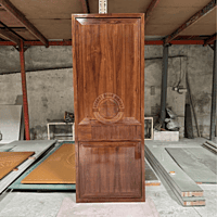 72mm Designer Flush Door with HDHMR & Veneer Finish – PU Polish