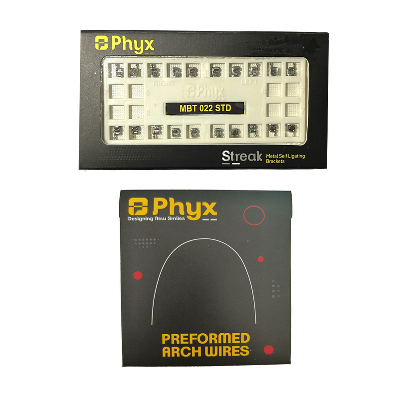 Phyx Streak Metal Self-Ligating Brackets