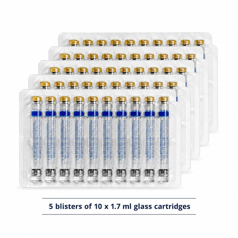 Septodont Septanest 4% Articaine 1:100000 Epinephrine | Box of 50 Cartridges