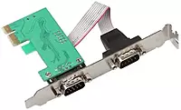 PCI Express Serial Card ,2 x RS232 (DB9) Ports, PCIe Serial Expansion Card (Green) PCI Express Serial Card ,2 x RS232 (DB9) Ports, PCIe Serial Expansion Card (Green)