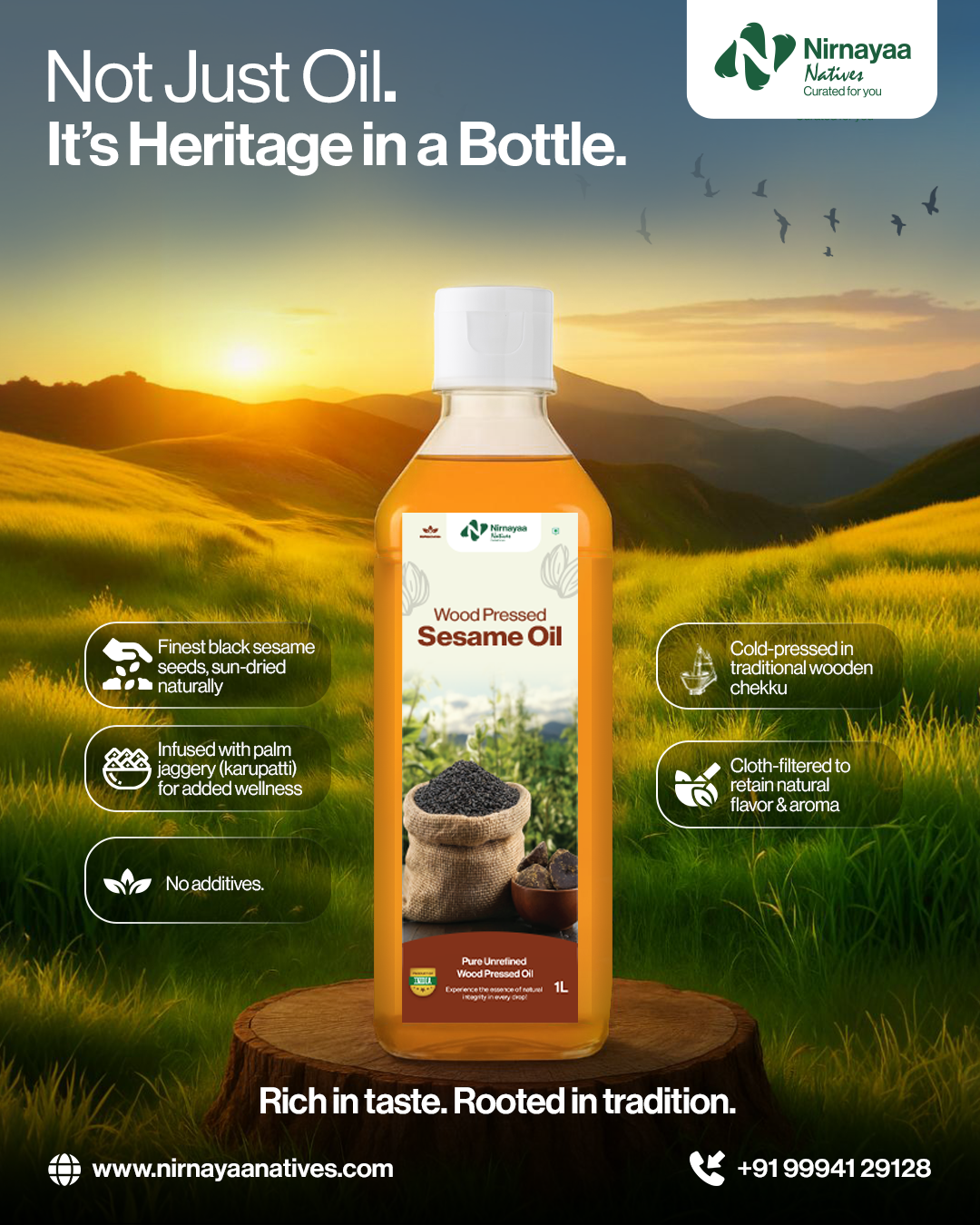 Wood Pressed Sesame Oil