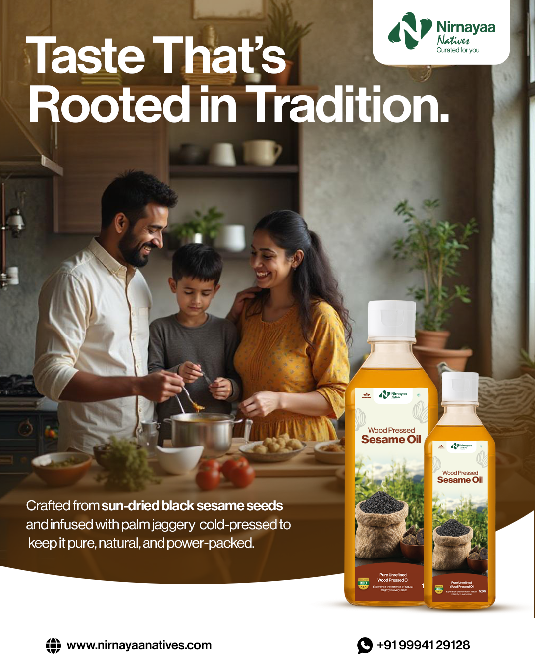 Wood Pressed Sesame Oil