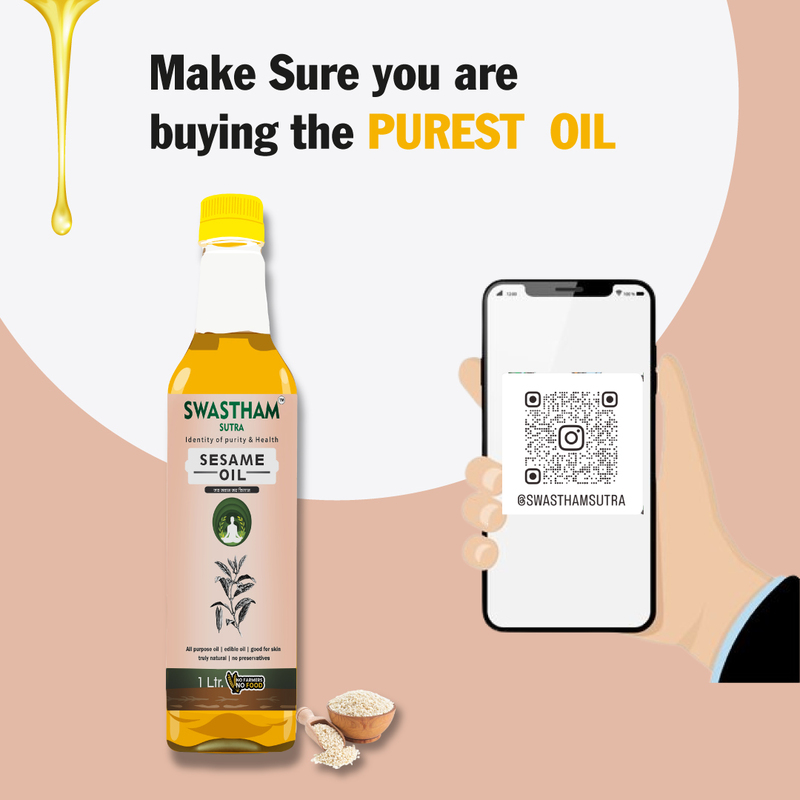 wood pressed sesame oil  1ltr