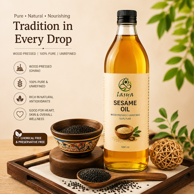 Wood Pressed Sesame Oil