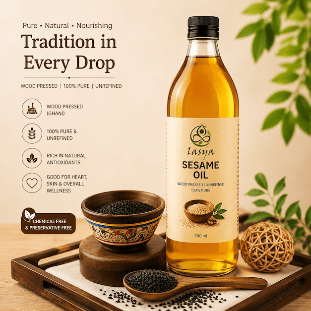 Wood Pressed Sesame Oil