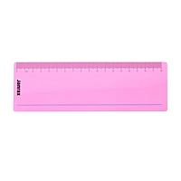 Pack of 8 Pink 191x70mm Dyslexia Overlay Reading Rulers â€“ PET Material, Rounded Corners