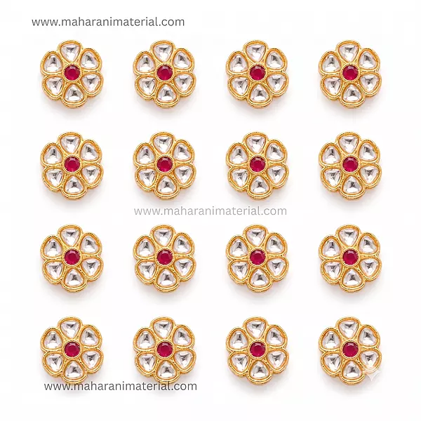 Rakhi Flower Kundan Small