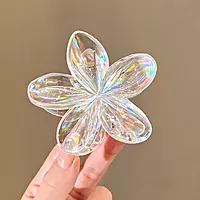 Transparent Glossy Flower Hair clip