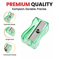 Pack of 100 Yellow Translucent Pencil Sharpeners