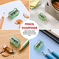 Pack of 100 Red Translucent Pencil Sharpeners