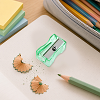Pack of 100 Green Translucent Pencil Sharpeners