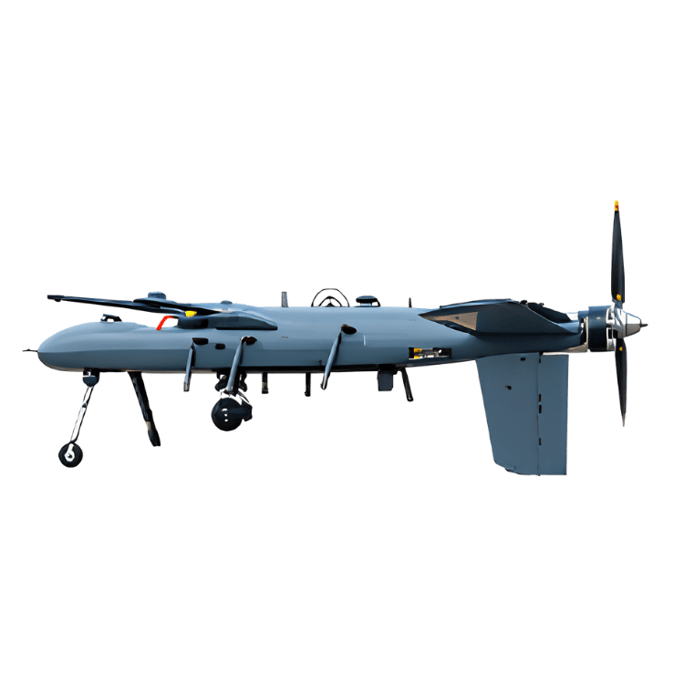 Pre-installed hybrid propulsion system of the Shaurya Mark 4 VTOL PNP kit Side View. Pre-installed hybrid propulsion system of the Shaurya Mark 4 VTOL PNP kit Side View.