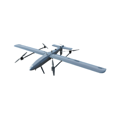 Shaurya Mark 4 VTOL PNP kit on a pure white background featuring the main fuselage. Shaurya Mark 4 VTOL PNP kit on a pure white background featuring the main fuselage.