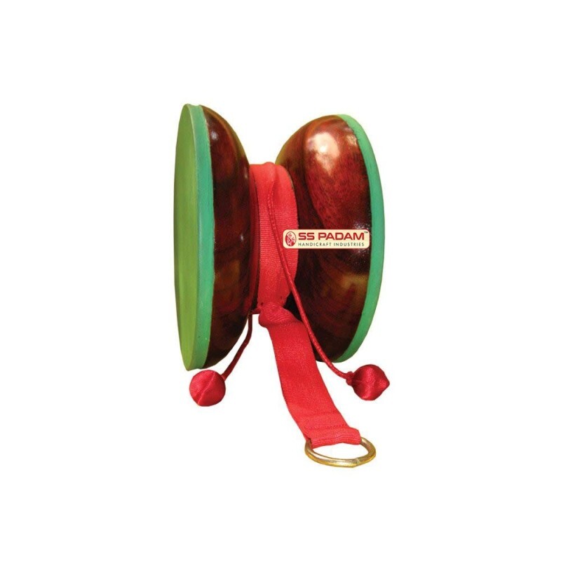 4 Inch Sheesham Wooden Chod Tibetan Shiva Damru