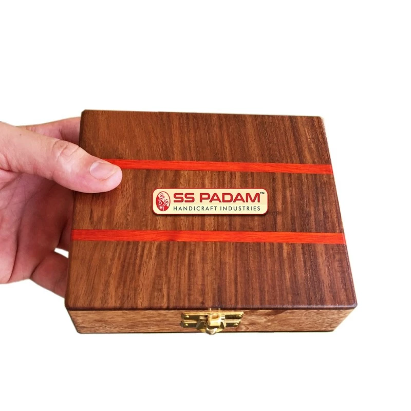 Sheesham Wooden Hard Disk Storage Box β Handmade & Elegant Organizer