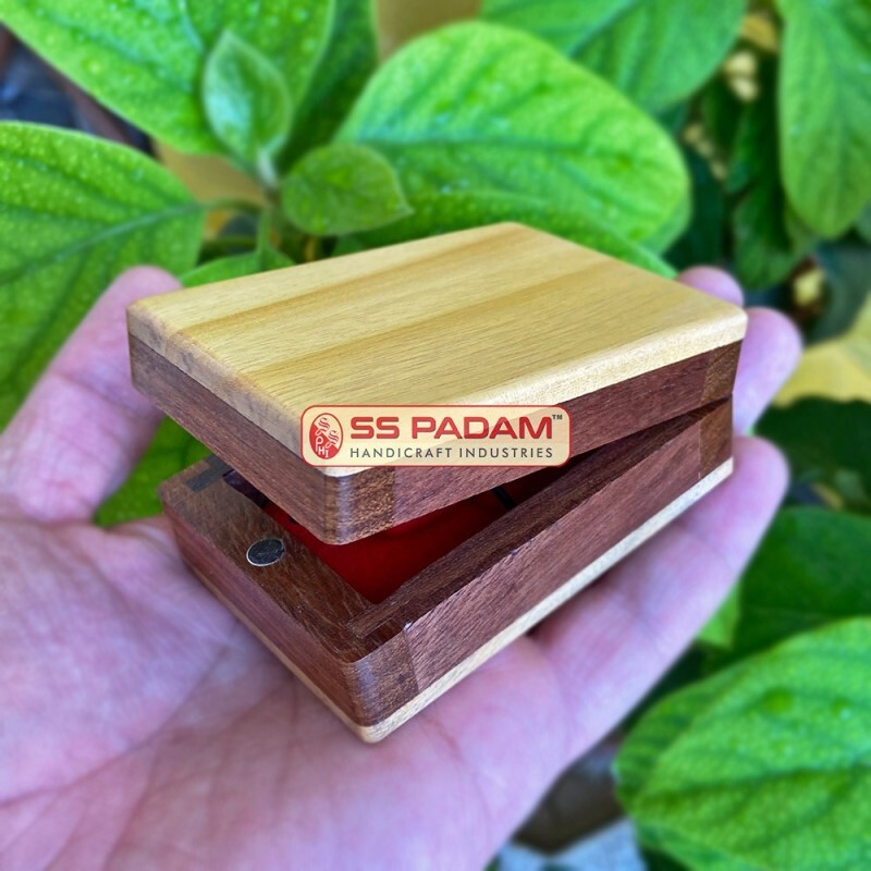 Sheesham Wooden Pen Drive Storage Box