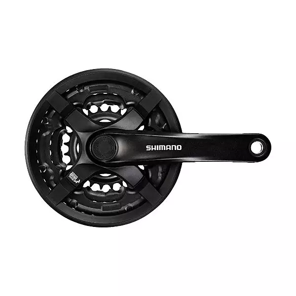 Shimano Tourney FC-TY501 3x6/7/8-Speed Triple Crankset (48-38-28T)