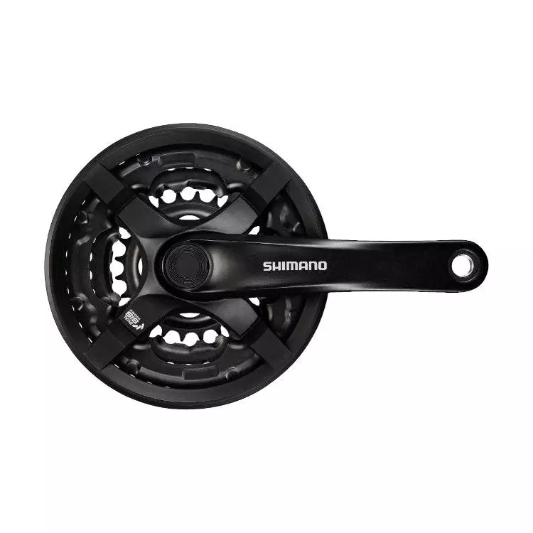 Shimano Tourney FC-TY501 3x6/7/8-Speed Triple Crankset (48-38-28T)