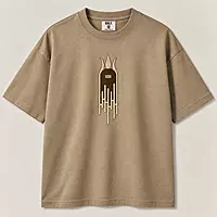 Shivatatva - Shivling Embroidered Oversized T-Shirt
