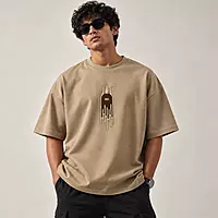 Shivatatva - Shivling Embroidered Oversized T-Shirt