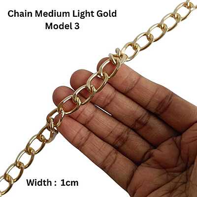 Bag Chain Assorted Medium- Light Gold- Without hook