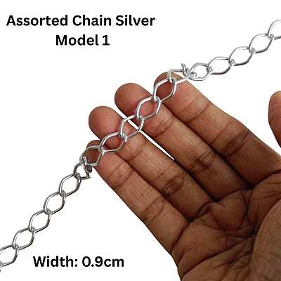 Bag Chain Assorted - Silver- Without hook Bag Chain Assorted - Silver- Without hook