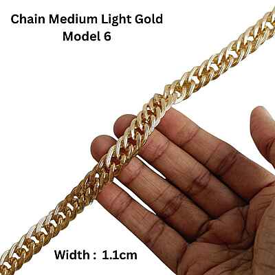Bag Chain Assorted Medium- Light Gold- Without hook