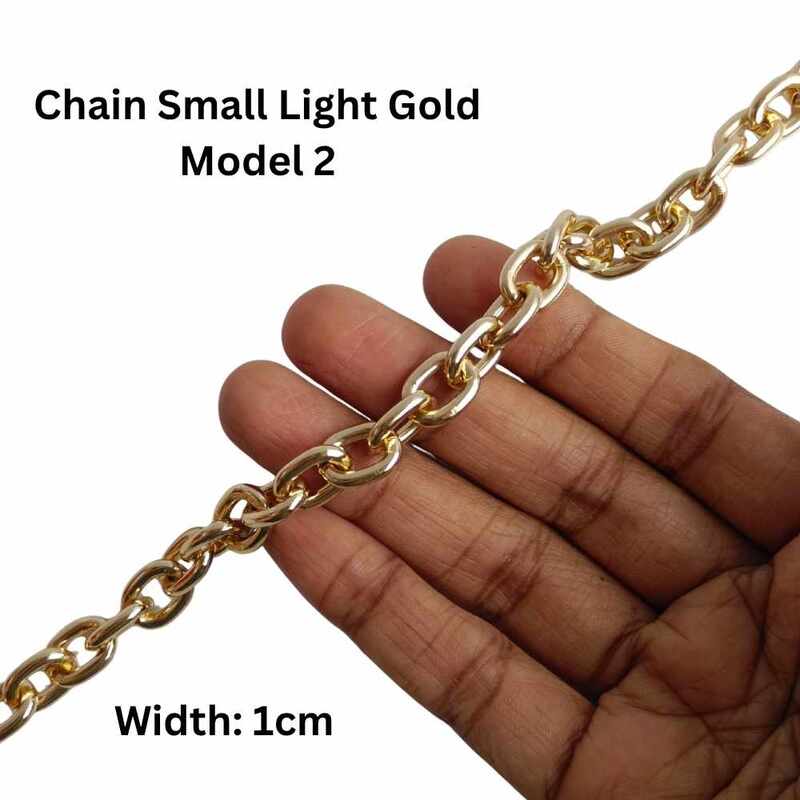 Bag Chain Assorted Small- Light Gold- Without hook