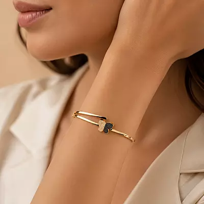 Noira Dual-Tone Butterfly Gold-Tone Bracelet