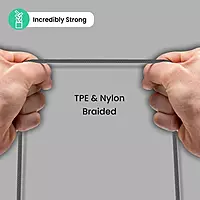 Portronics Konnect L – 8-Pin USB Cable, 3A, 1.2M Black, durable and fast charging, compatible with iPhones and iPads, perfect for syncing data and charging devices efficiently.