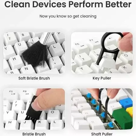 Portronics Clean N 18-In-1 Cleaning Kit for Laptop, Mobiles, and Tablets – White