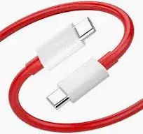 ONE PLUS Type C to C Cable 65W Dash,Warp,SuperVooc Charging Data Cable Type-C [10V/6.5A] Compatible with ONE PLUS 11/11R 5G/10R/10T/9/9R/9 Pro/9RT/8T Nord, USB-C Charger Adapter Cord