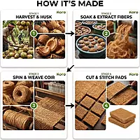 Eco-Friendly Coir Scrubber (Pack of 5 Pcs)