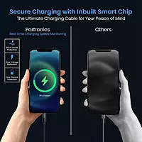 Portronics Konnect View – 20W USB to Lightning Cable, 1.2M, durable design, fast charging, compatible with iPhone and iPad, tangle-free, perfect for home and travel, reliable performance.