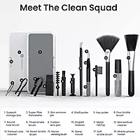 Portronics Clean N 18-In-1 Cleaning Kit for Laptop, Mobiles, and Tablets – White