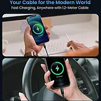 POR 2052 Konnect VIEW C-Lightning – 27W | Type-C to Lightning Braided Cable | 1M | Black