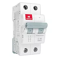 Havells 16A 2-Pole AC MCB – (C-Curve)