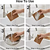 Eco-Friendly Coir Scrubber (Pack of 5 Pcs)