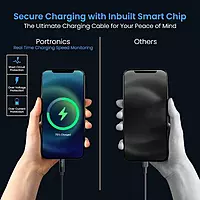 POR 2052 Konnect VIEW C-Lightning – 27W | Type-C to Lightning Braided Cable | 1M | Black