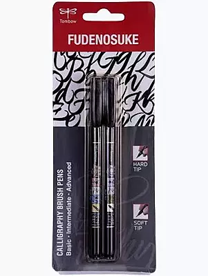 TOMBOW FUDENOSUKE BRUSH PEN 2 PCS SET