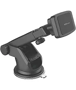 POR-1035 – Magnetic Car Mount, 360° Rotation, Black. Secure your device with strong magnets, enjoy hands-free navigation, and easily adjust viewing angles