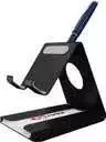 Portronics Modesk 4 – Mobile Holder Stand, Black. This sleek and adjustable stand provides a sturdy base for your device, perfect for video calls, watching movies, or reading hands-free.