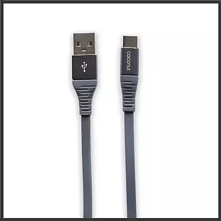 Coconut C04 USB-C Cable – 1M Durable PVC Cable for Fast Charging & Data Transfer