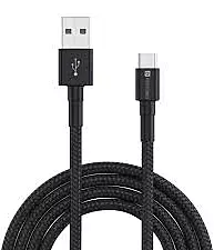 Portronics Konnect B USB Type-C Cable – 1m 2A Fast Charging & Data Transfer Cable in Black