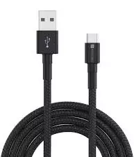 Portronics Konnect B USB Type-C Cable – 1m 2A Fast Charging & Data Transfer Cable in Black