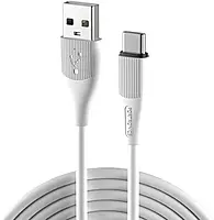 Portronics Silklink – 3A USB to Type-C Cable, 1M Blue. Fast charging and data transfer, durable design, perfect for smartphones and tablets. Ideal for everyday use and travel.