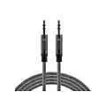 Portronics Konnect 5 AUX Cable – 1.5m Black High-Quality Audio Cable for Seamless Device Connectivity